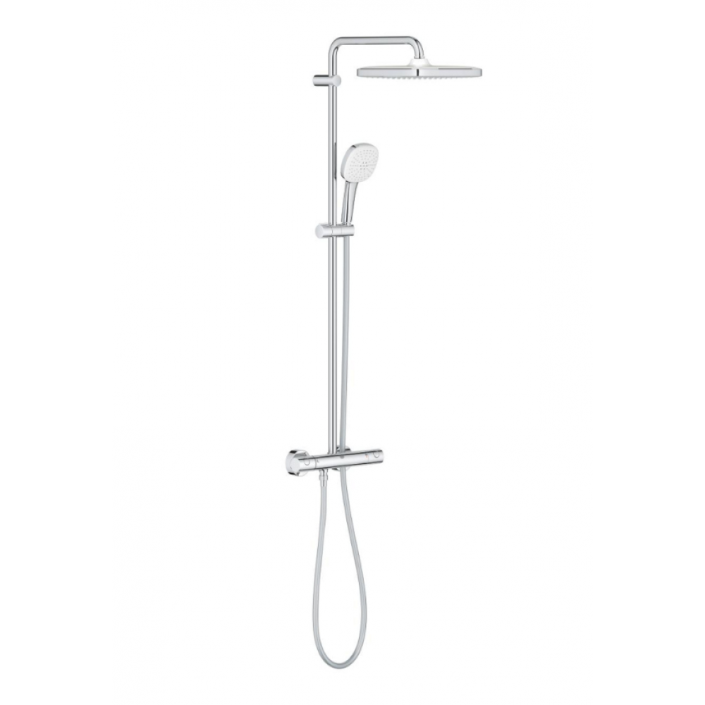 Душевая система c термостатом, хром, Grohe Tempesta 250