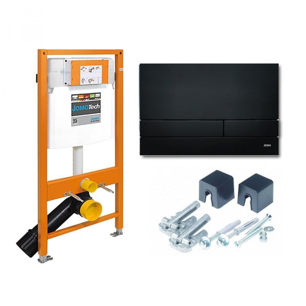 174-91102500-00 Jomo Tech Набор: система инсталляции, крепление, клавиша смыва EXCLUSIVE 2.0 матовый черный