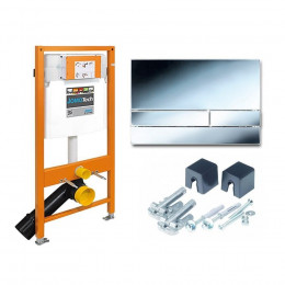 174-91101300-00 Jomo Tech Набор: система инсталляции, крепление, клавиша смыва EXCLUSIVE 2.0 хром