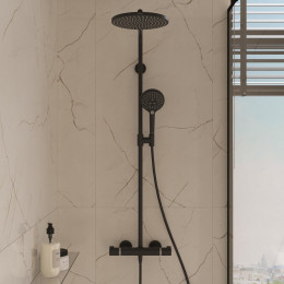 Душевая стойка Hansgrohe Raindance Select S Showerpipe 240 1jet P 27633670 с термостатом, черный