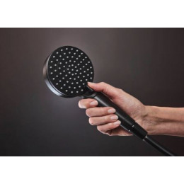 Душевая система Hansgrohe Vernis Blend Showerpipe 200 1jet 26276670 с термостатом черный матовый