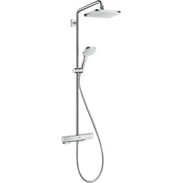 Душевая система Hansgrohe Croma E 280 Showerpipe 27660000 с термостатом, для душа, EcoSmart, хром