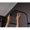 Душевая система Hansgrohe Vernis Blend Showerpipe 200 1jet 26276670 с термостатом черный матовый