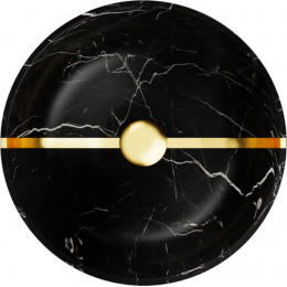 Раковина для ванной Omoikiri Hitomi BL Marble 4972077 Natceramic, черный мрамор