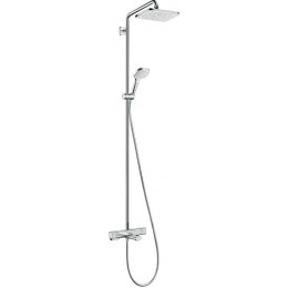 Душевая система Hansgrohe Croma E 280 Showerpipe 27687000 с термостатом и изливом, для ванны, хром