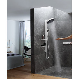 Душевая система Hansgrohe Rainfinity Showerpipe 360 26842700 скрытого монтажа с внутренней частью, матовая белая