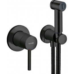 Гигиенический душ Kludi Bozz 389983976 со смесителем, С ВНУТРЕННЕЙ ЧАСТЬЮ черный матовый