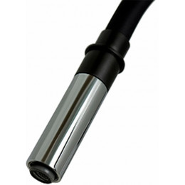 Смеситель для кухни Lemark Soul LM6007C с гибким изливом, хром, черный