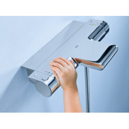 Термостатический смеситель для ванны Grohe Grohtherm 2000 New 34464001 с полочкой, хром