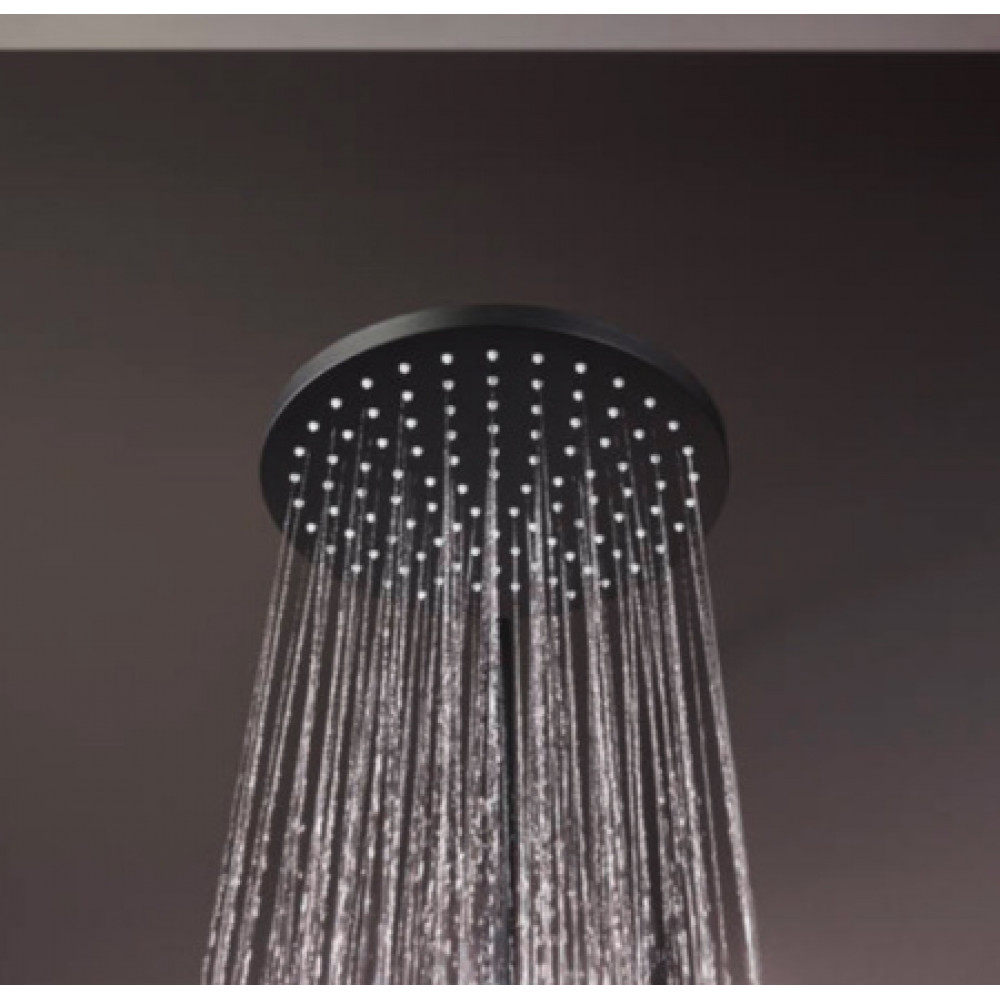 Душевая система Hansgrohe Vernis Blend Showerpipe 200 1jet 26276670 с термостатом черный матовый