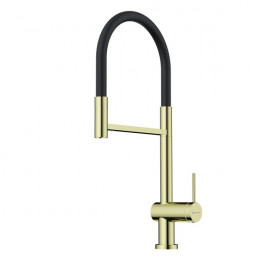 Смеситель для кухни Omoikiri Kanto-2 plus-SB LG-BL светлое золото, черный, 4994461