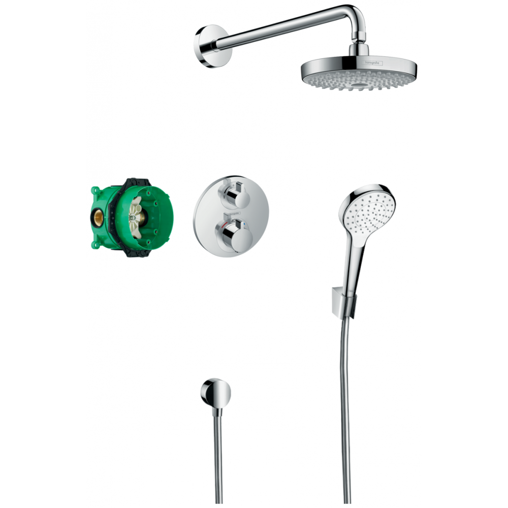 Душевая система Hansgrohe Croma Select S 27295000 встраиваемая, с внутренней частью