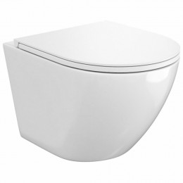 Унитаз подвесной ТОРНАДО Teymi LinaVORTEX безободковый, сиденье микролифтT40110