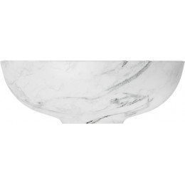 Раковина для ванной Omoikiri Hitomi WH Marble 4972078 Natceramic, белый мрамор