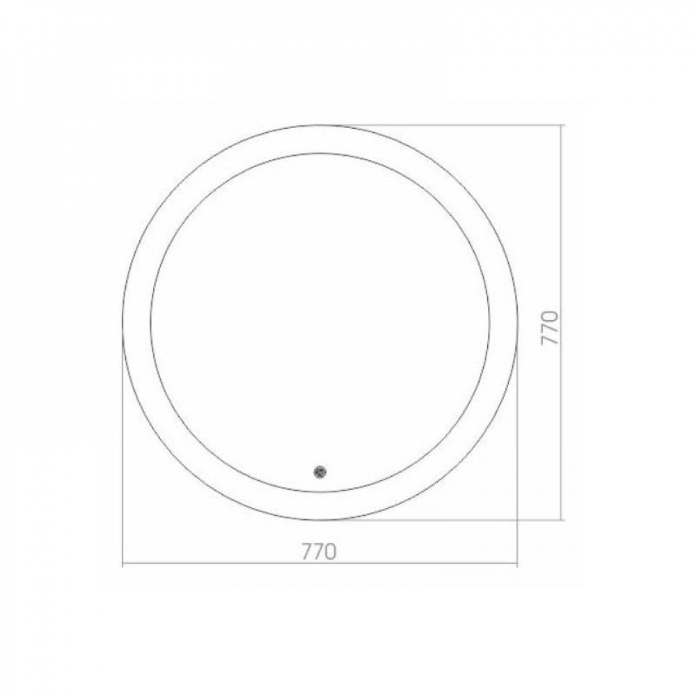 Зеркало AZARIO Perla neo - RGB D770 сенсорный выключатель, мультицвет (LED-00002610)
