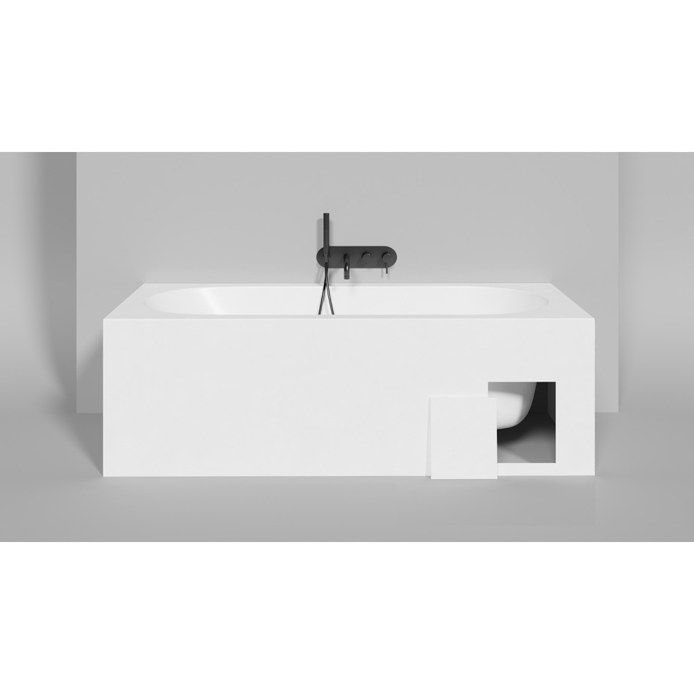 Встраиваемая ванна S-Sense ORNELLA 180x80 Глянцевая 102312G Salini