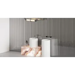 Напольная раковина S-Sense ARMONIA ROUND 01 Глянцевая 130411G Salini