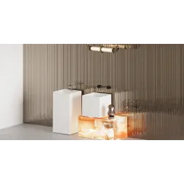 Напольная раковина S-Sense ARMONIA SQUARE TOP 01 Глянцевая 130511TG Salini