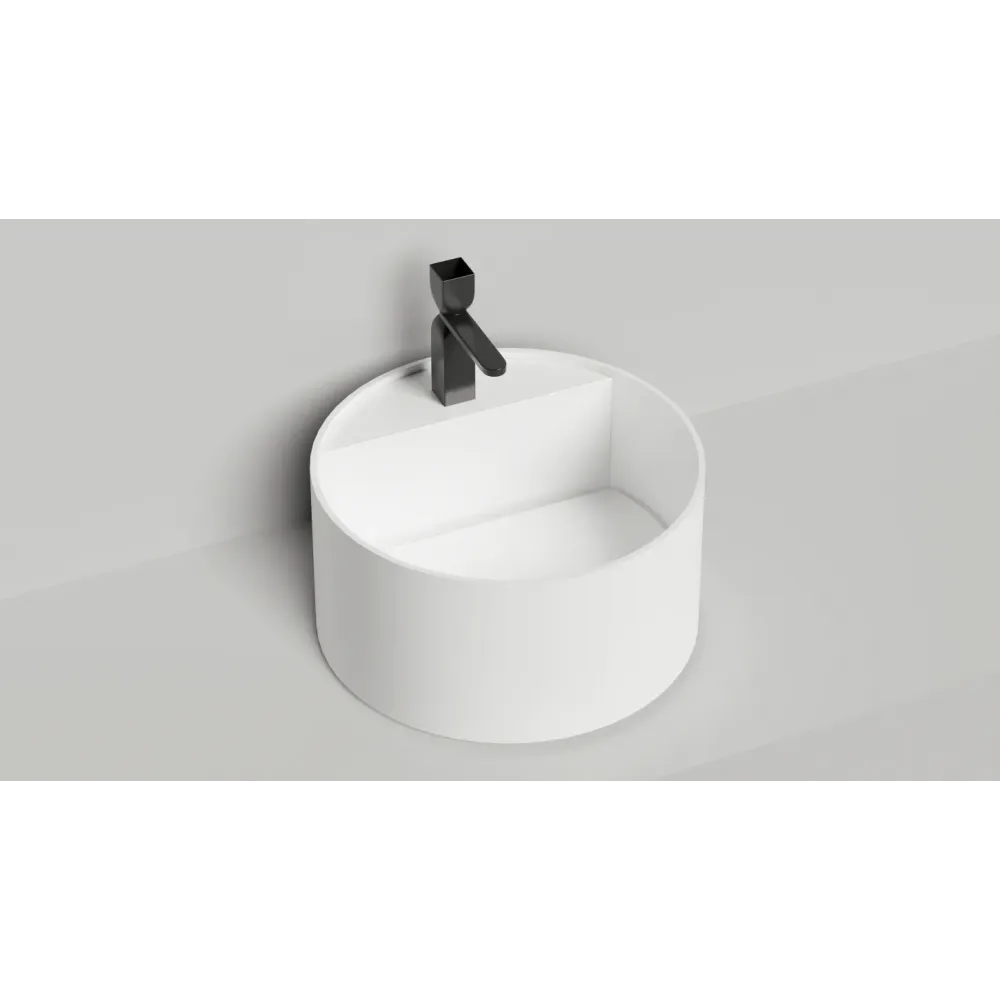 Накладная раковина S-Sense ARMONIA ROUND TOP 02 Глянцевая 130412TG Salini
