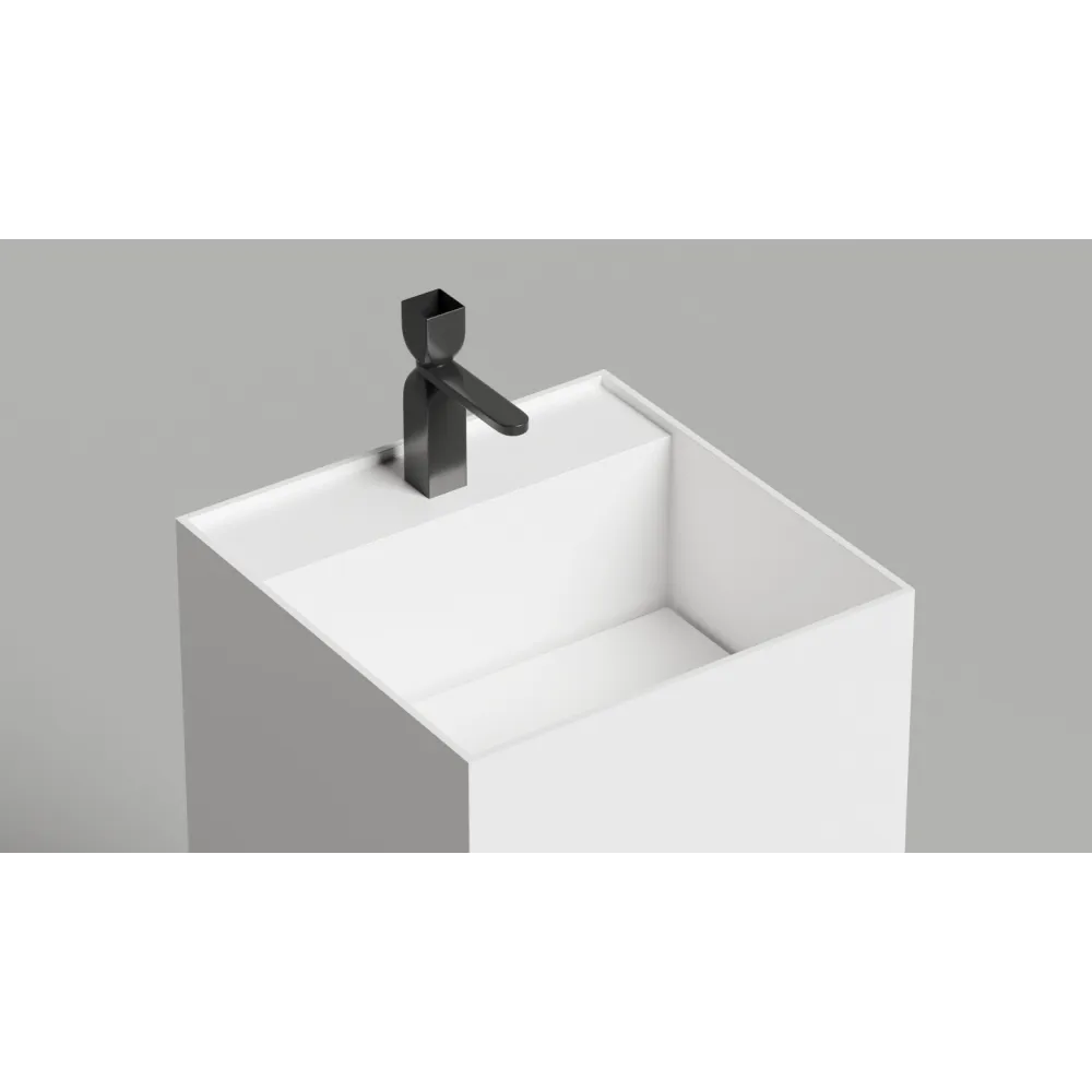 Напольная раковина S-Sense ARMONIA SQUARE TOP 01 Глянцевая 130511TG Salini