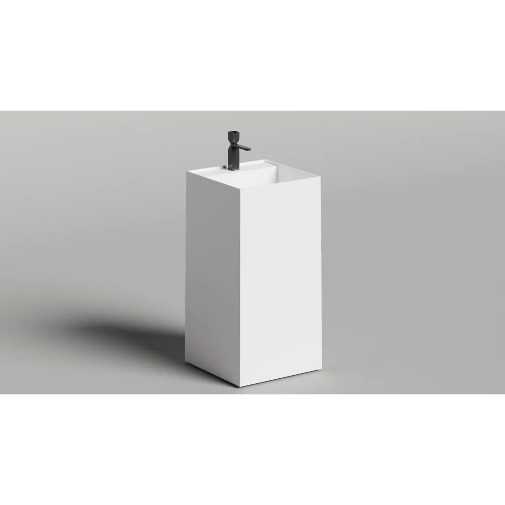 Напольная раковина S-Sense ARMONIA SQUARE TOP 01 Глянцевая 130511TG Salini