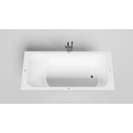 Встраиваемая ванна S-Sense ORLANDA 180x80 Глянцевая 102012G Salini