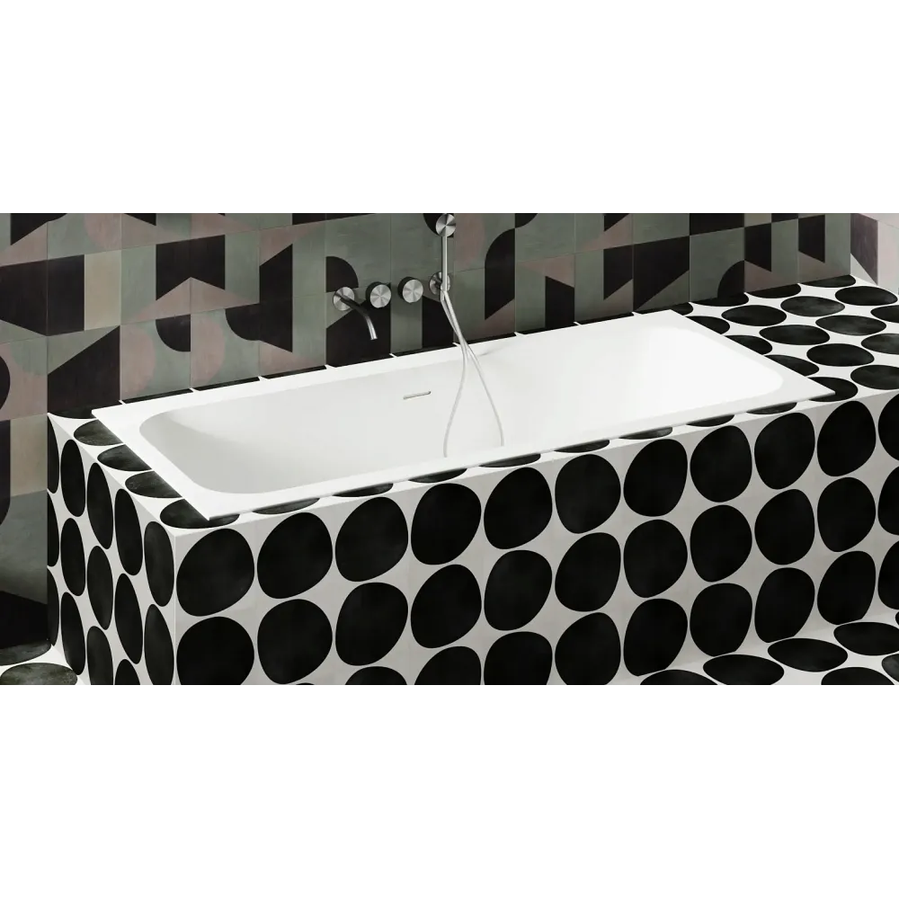 Встраиваемая ванна S-Sense ORLANDA AXIS KIT 180x80 Глянцевая 103312G Salini