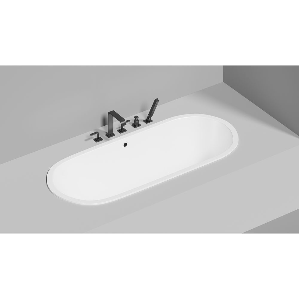 Встраиваемая ванна S-Sense ORNELLA AXIS 180x80 Глянцевая 103411G Salini