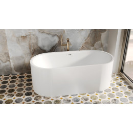 Отдельностоящая ванна S-Sense PERLA Глянцевая 1049101G Salini