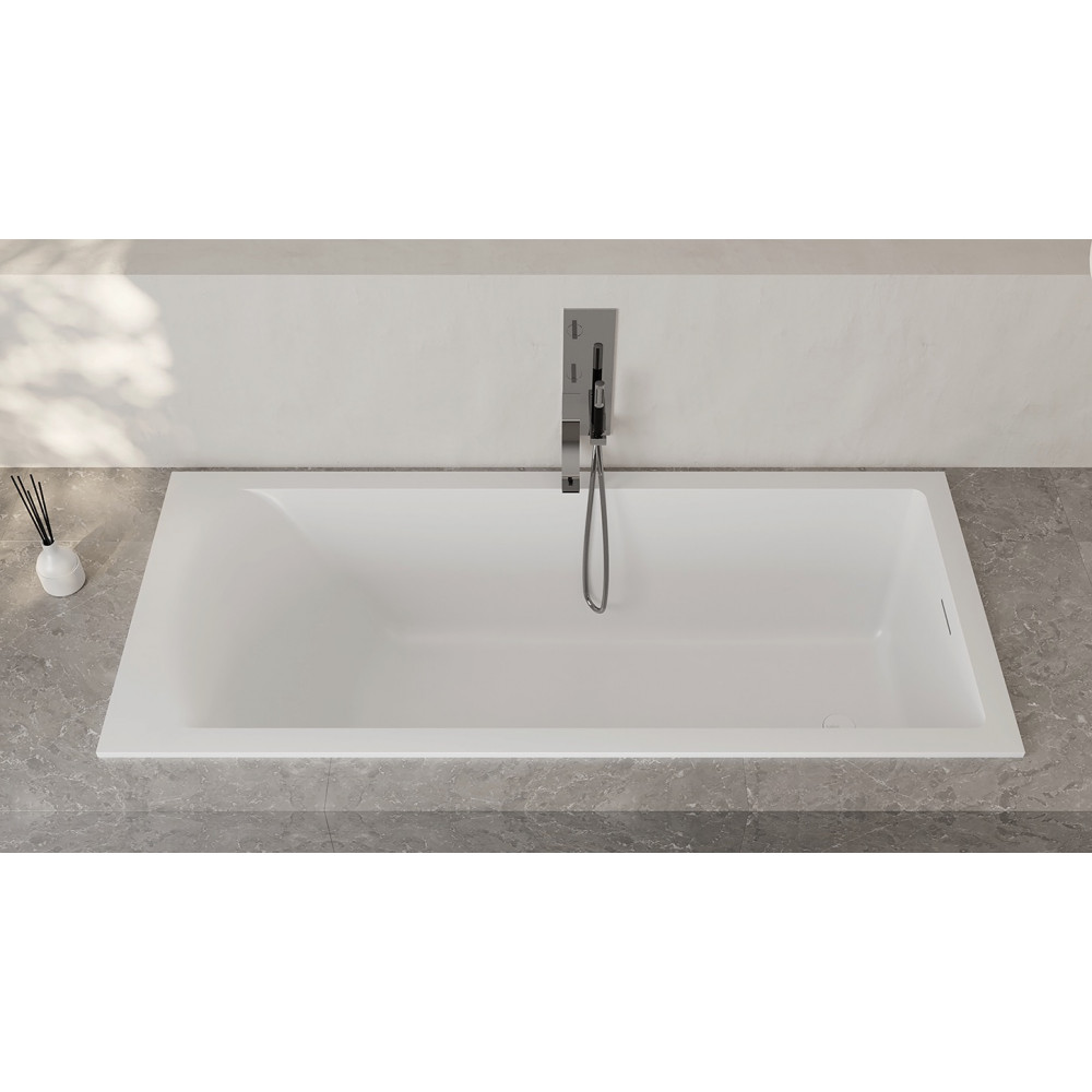 Встраиваемая ванна S-Sense CASCATA KIT 170x75 Глянцевая 104313G Salini