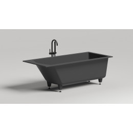 Встраиваемая ванна S-Sense CASCATA KIT 170x75 Глянцевая 104313G Salini