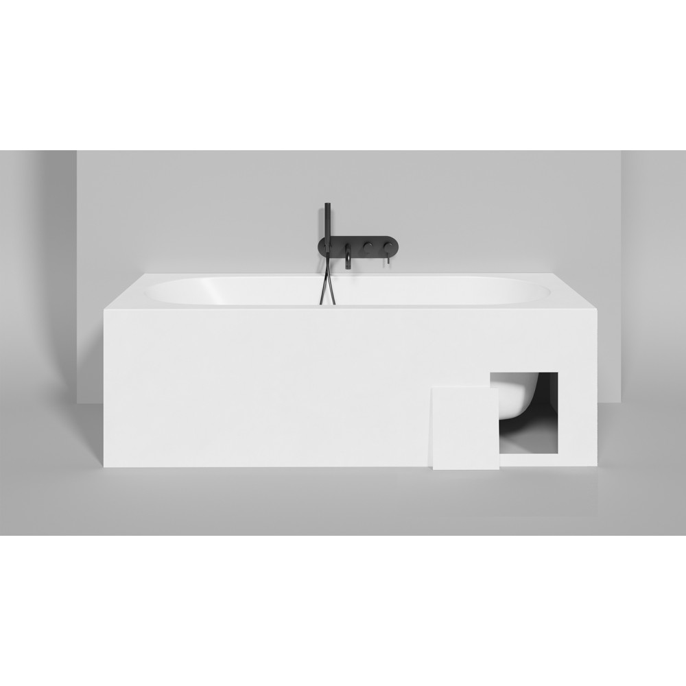 Встраиваемая ванна S-Sense ORNELLA KIT 170х75 Глянцевая 102411G Salini