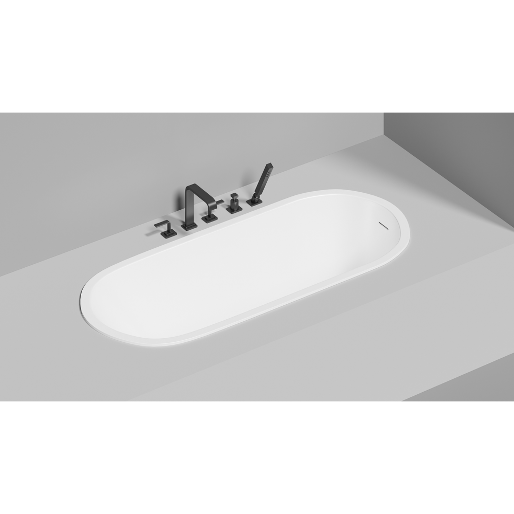 Встраиваемая ванна S-Sense ORNELLA KIT 170х75 Глянцевая 102411G Salini