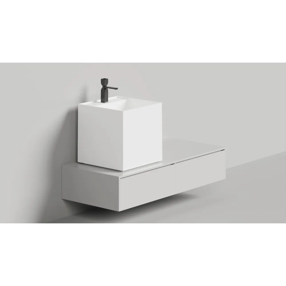 Накладная раковина S-Sense ARMONIA SQUARE TOP 03 Глянцевая 130513TG Salini