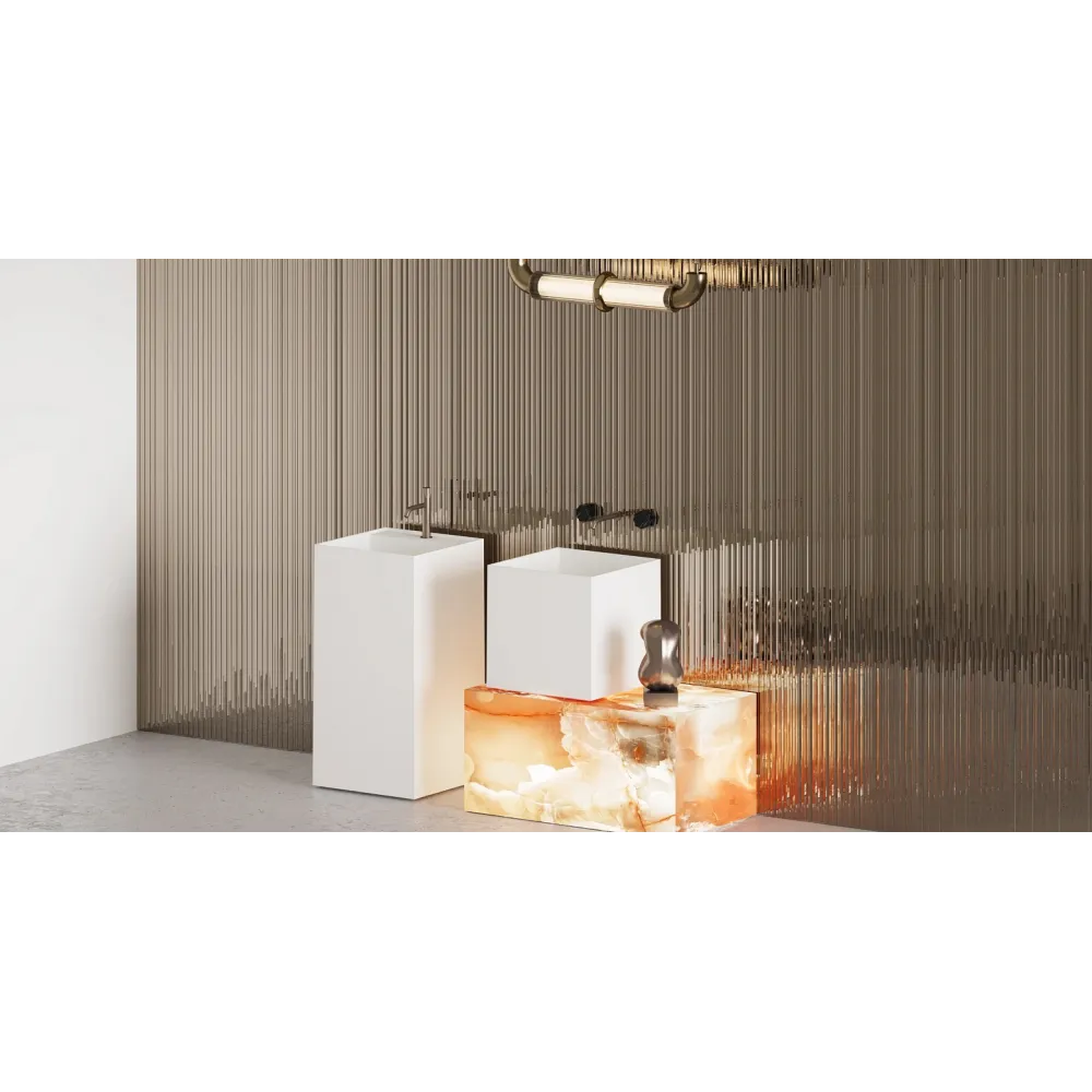 Накладная раковина S-Sense ARMONIA SQUARE 03 Глянцевая 130513G Salini