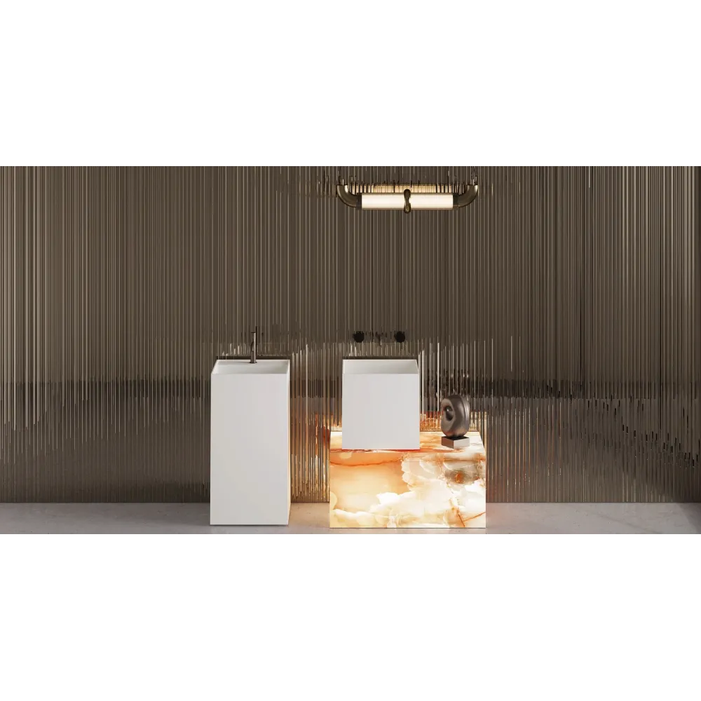Накладная раковина S-Sense ARMONIA SQUARE 03 Глянцевая 130513G Salini