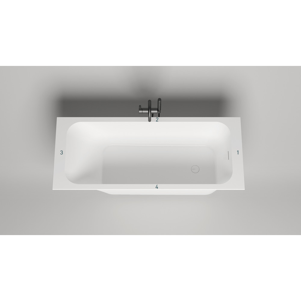 Встраиваемая ванна S-Sense ORLANDA KIT 170x70 Глянцевая 102111G Salini