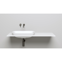 Полувстраиваемая раковина S-Sense MAREA 02 Глянцевая 1802102G Salini