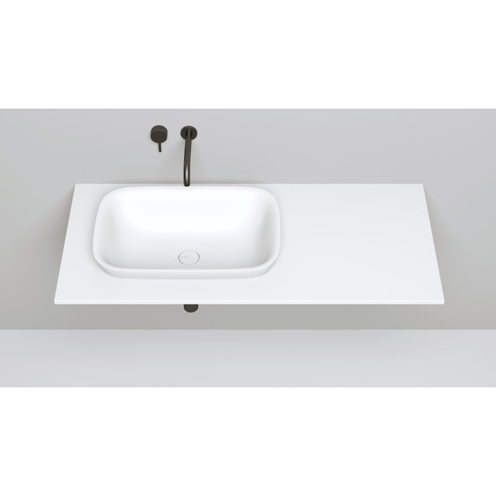 Полувстраиваемая раковина S-Sense MAREA 02 Глянцевая 1802102G Salini