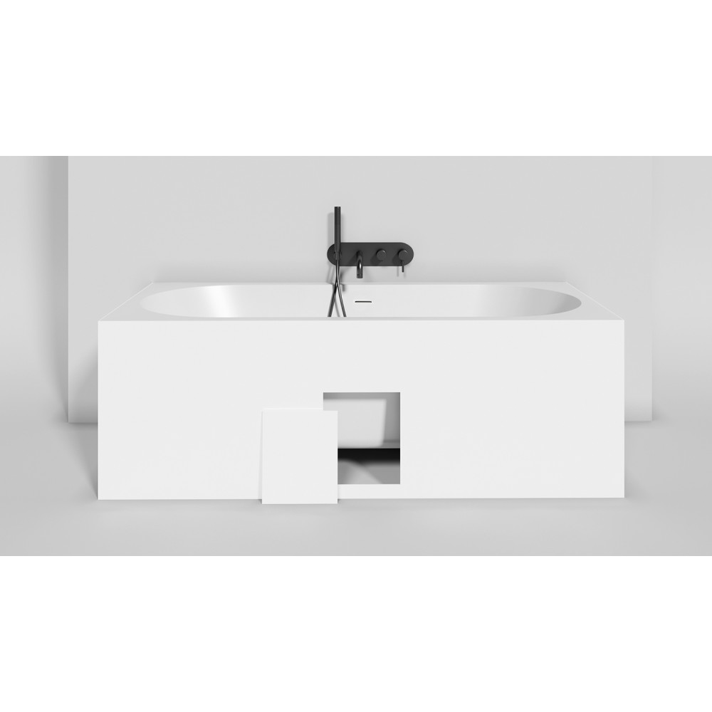 Встраиваемая ванна S-Sense ORNELLA AXIS KIT 180x80 Глянцевая 103511G Salini