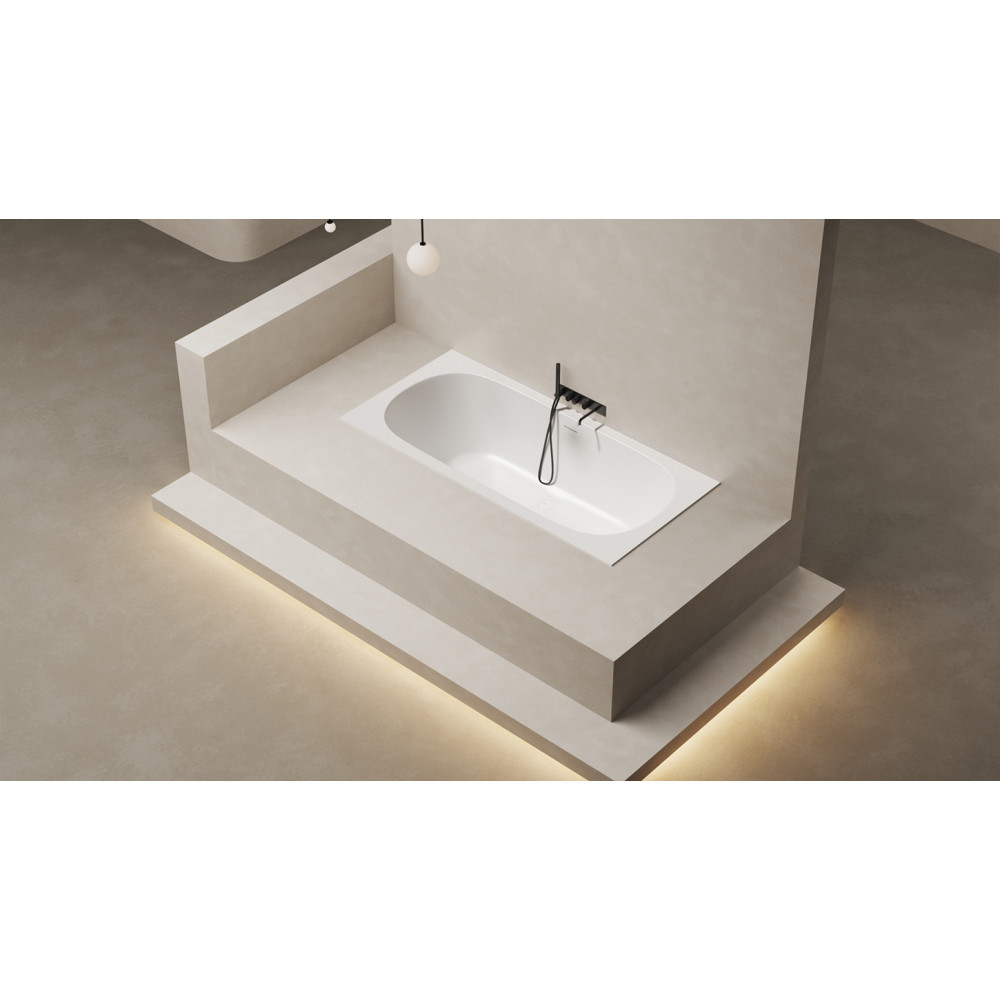 Встраиваемая ванна S-Sense ORNELLA AXIS KIT 180x80 Глянцевая 103511G Salini