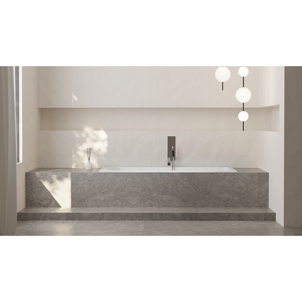 Встраиваемая ванна S-Sense CASCATA KIT 180x80 Глянцевая 104513G Salini