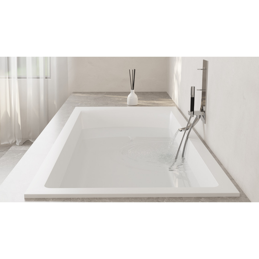 Встраиваемая ванна S-Sense CASCATA KIT 180x80 Глянцевая 104513G Salini
