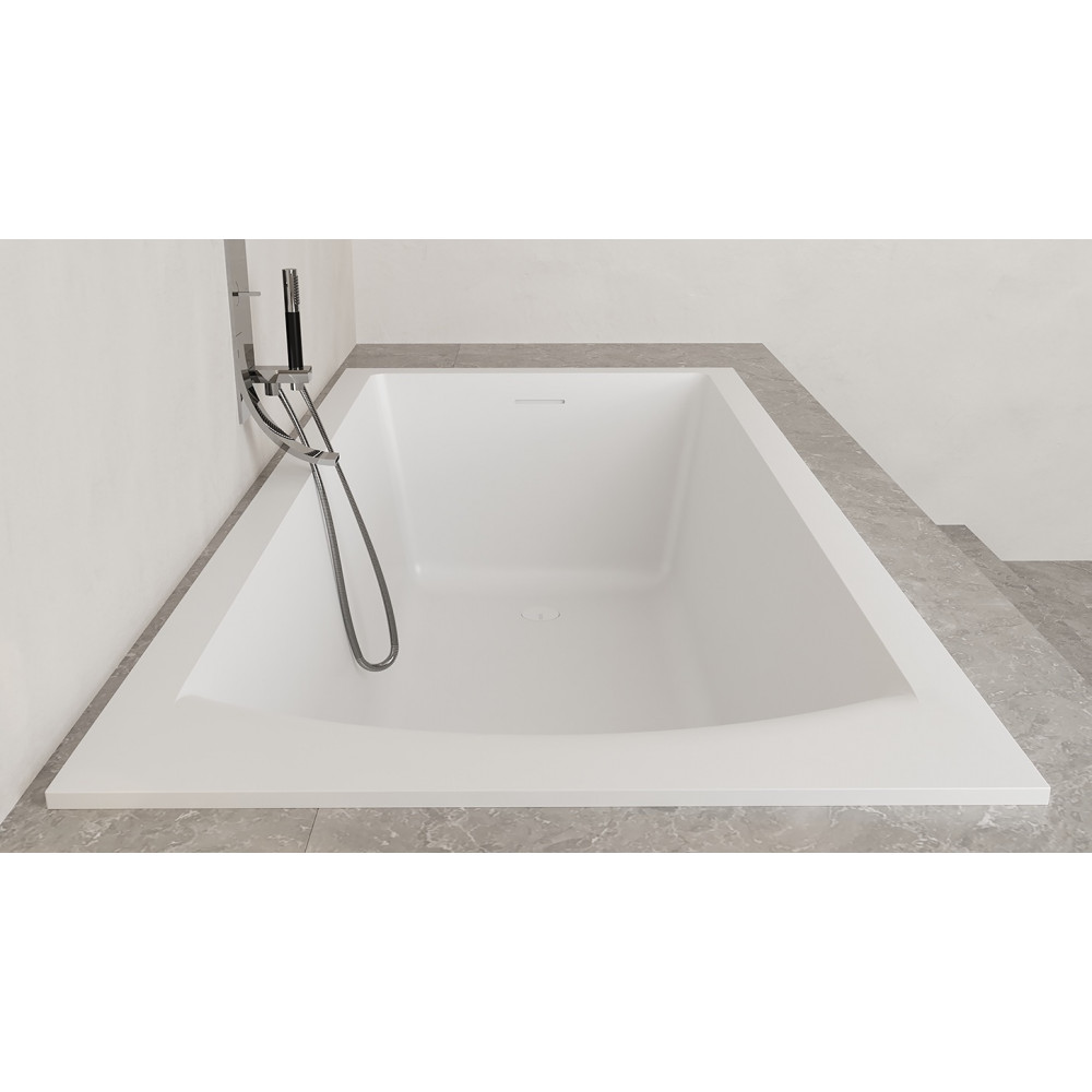 Встраиваемая ванна S-Sense CASCATA KIT 180x80 Глянцевая 104513G Salini