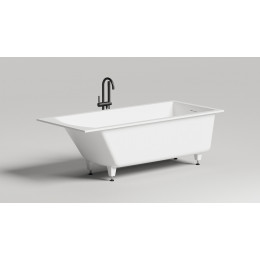 Встраиваемая ванна S-Sense CASCATA KIT 180x80 Глянцевая 104513G Salini