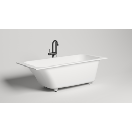 Встраиваемая ванна S-Sense ORLANDA KIT 180x80 Глянцевая 102112G Salini