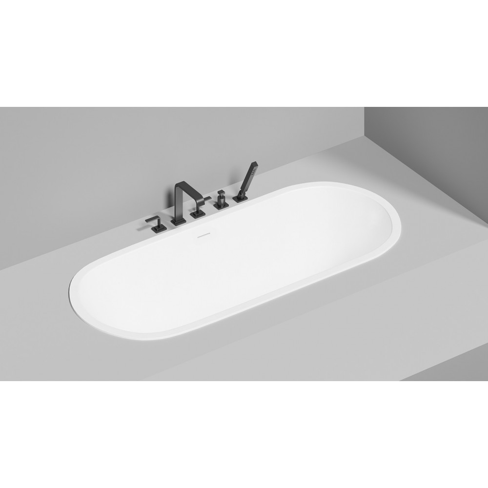 Встраиваемая ванна S-Sense ORNELLA AXIS KIT 180x80 Глянцевая 103511G Salini