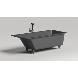 Встраиваемая ванна S-Sense CASCATA 180x80 Глянцевая 104213G Salini