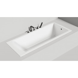 Встраиваемая ванна S-Sense CASCATA 180x80 Глянцевая 104213G Salini