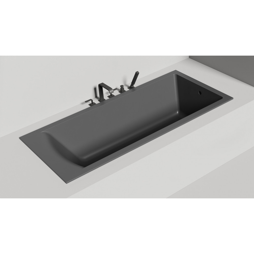 Встраиваемая ванна S-Sense CASCATA 180x80 Глянцевая 104213G Salini